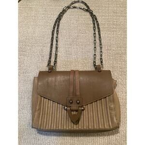 Pour La Victorie Olive Leather Handbag Chain Strap ~ NWOT ~ PERFECT Fall Bag